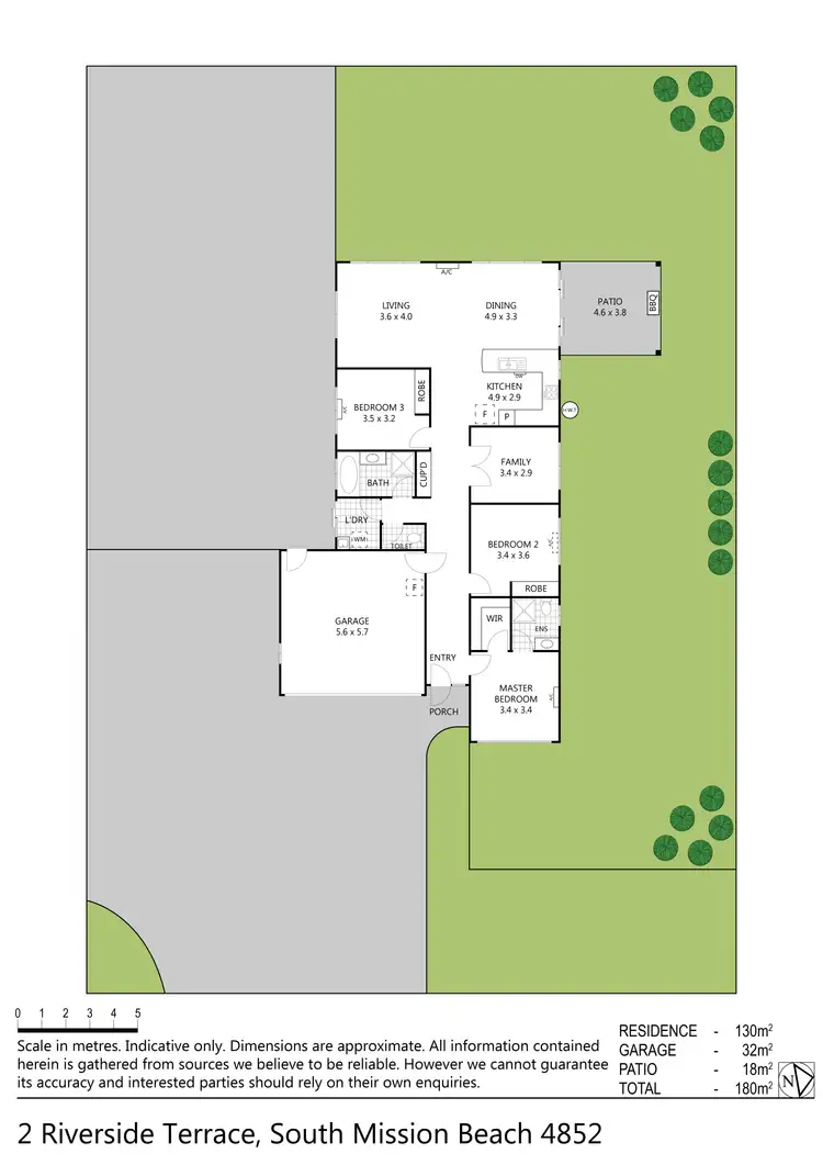 Floorplan of Homely house listing, 2 Riverside Tce, South Mission Beach QLD 4852