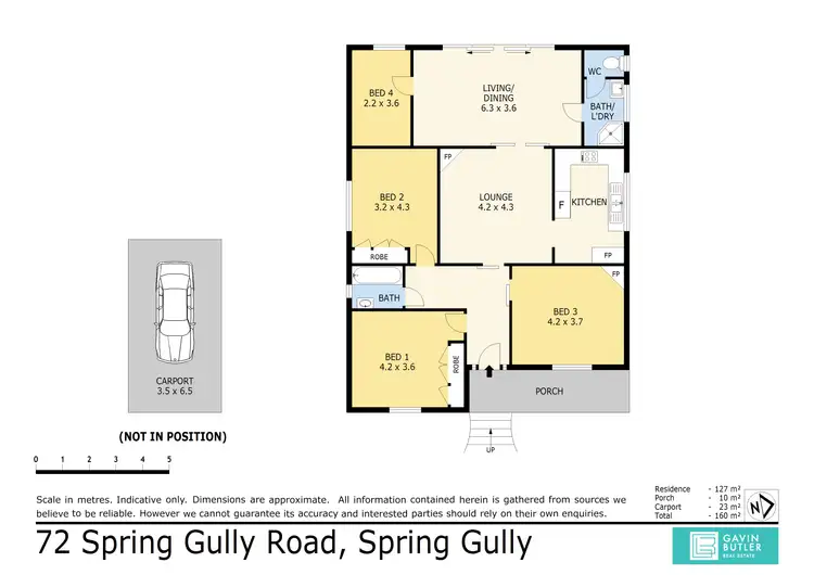 Floorplan of Homely house listing, 72 Spring Gully Rd, Spring Gully VIC 3550