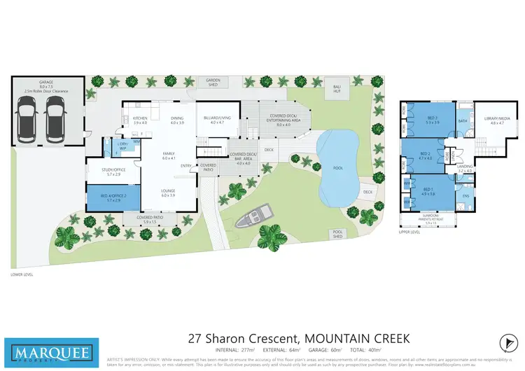 Floorplan of Homely house listing, 27 Sharon Cres, Mountain Creek QLD 4557