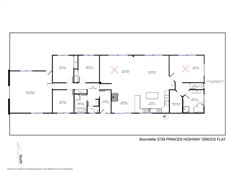 Floorplan of Homely rural property listing, 3739 Princes Hwy, Pambula NSW 2549