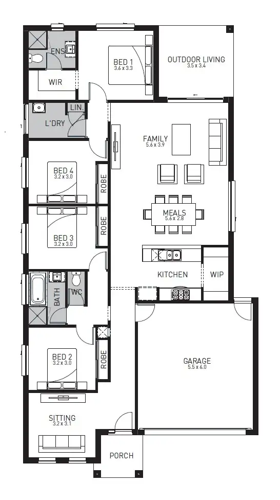 Floorplan of Homely house listing, Lot 526 Dalmatian Street (Sapphire Estate), Cranbourne East VIC 3977