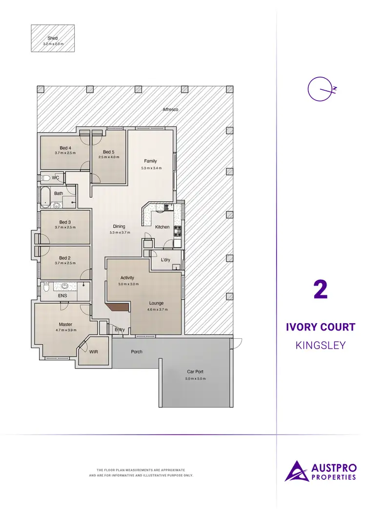 Floorplan of Homely house listing, 2 Ivory Court, Kingsley WA 6026