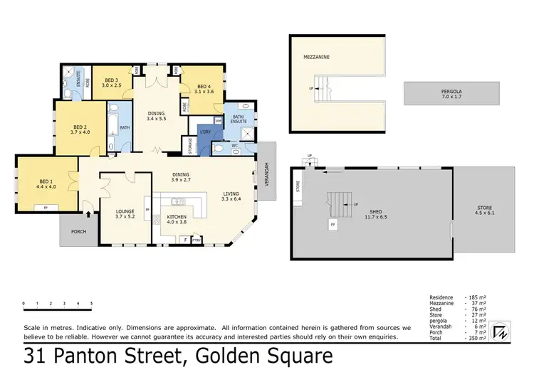 Floorplan of Homely house listing, 31 Panton St, Golden Square VIC 3555