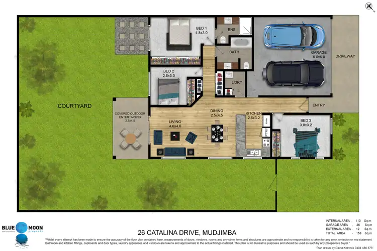 Floorplan of Homely unit listing, 13/26 "Seatides" Catalina Dr, Mudjimba QLD 4564