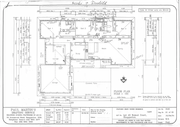 Floorplan of Homely house listing, 16 Walnut Ct, Shepparton VIC 3630