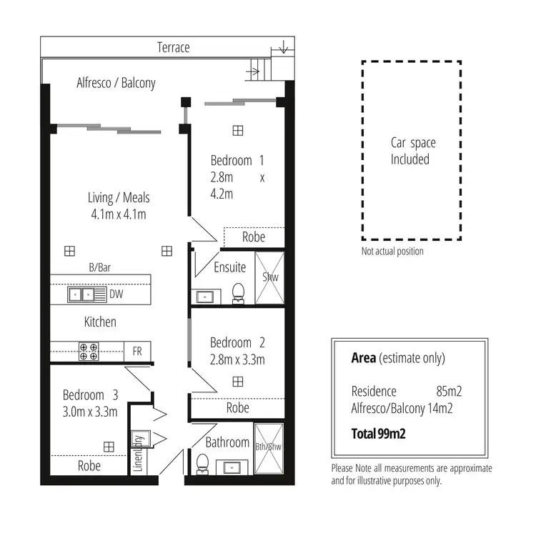 Floorplan of Homely apartment listing, Unit 6/19 Hindmarsh Tce, Lightsview SA 5085