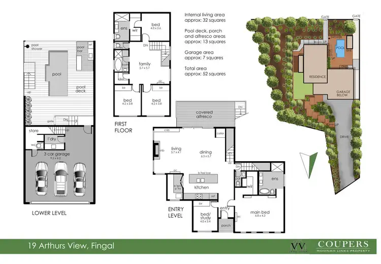 Floorplan of Homely house listing, 19 Arthurs View, Fingal VIC 3939