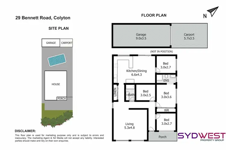 Floorplan of Homely house listing, 29 Bennett Rd, Colyton NSW 2760