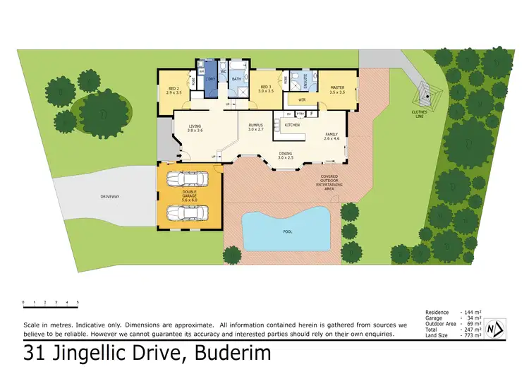 Floorplan of Homely house listing, 31 Jingellic Drive, Buderim QLD 4556