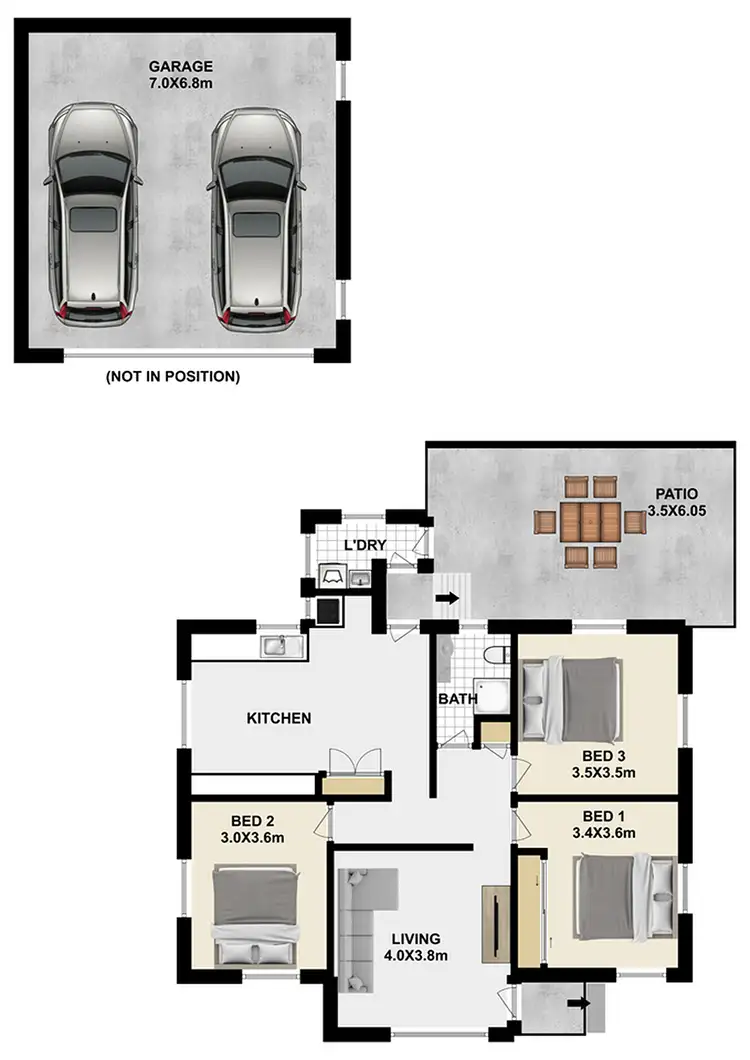 Floorplan of Homely house listing, 7 Buddleia St, Inala QLD 4077