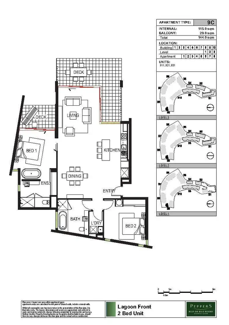 Floorplan of Homely apartment listing, 911/123 Sooning St (Blue On Blue), Nelly Bay QLD 4819
