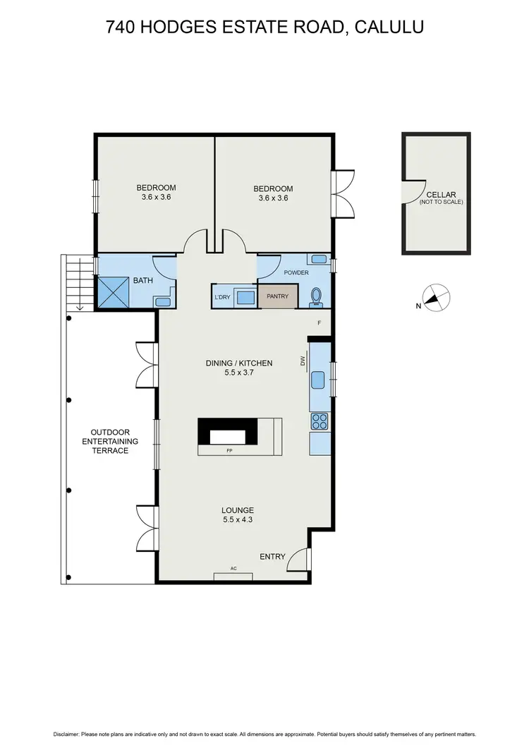Floorplan of Homely rural property listing, 740 Hodges Estate Rd, Calulu VIC 3875