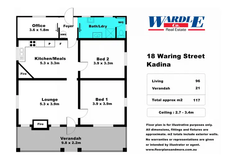 Floorplan of Homely house listing, 18 Waring St, Kadina SA 5554