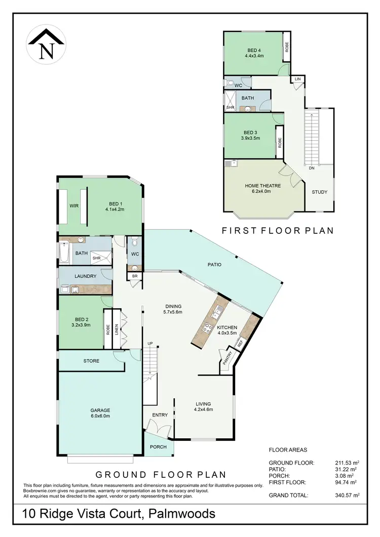 Floorplan of Homely house listing, 10 Ridge Vista Ct, Palmwoods QLD 4555