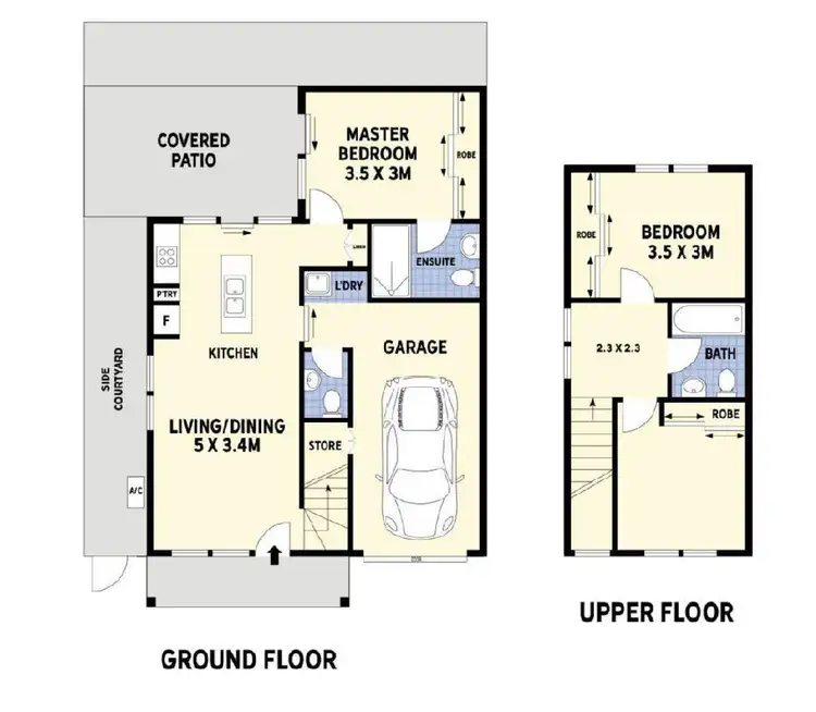 Floorplan of Homely townhouse listing, Unit 48/6 Crayfish St, Mountain Creek QLD 4557