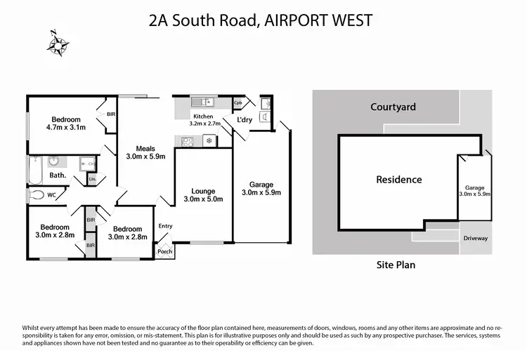 Floorplan of Homely unit listing, 2A South Road, Airport West VIC 3042