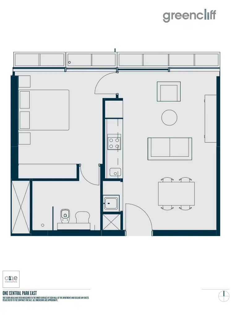 Floorplan of Homely apartment listing, E1504/3 Carlton St, Chippendale NSW 2008