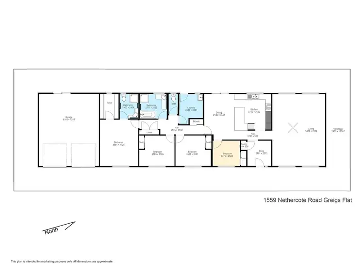 Floorplan of Homely rural property listing, 1559 Nethercote Rd, GRIEGS FLAT Via, Pambula NSW 2549