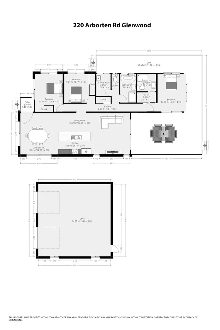 Floorplan of Homely house listing, 220 Arborten Rd, Glenwood QLD 4570