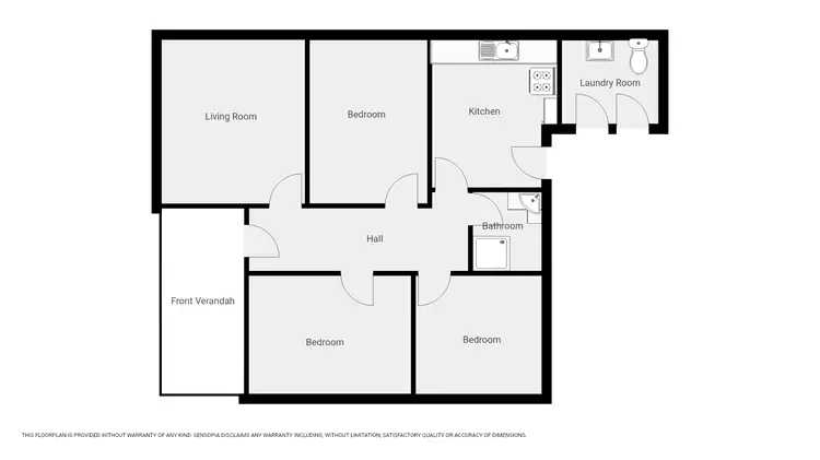 Floorplan of Homely house listing, 6 Colquhoun St, Stawell VIC 3380