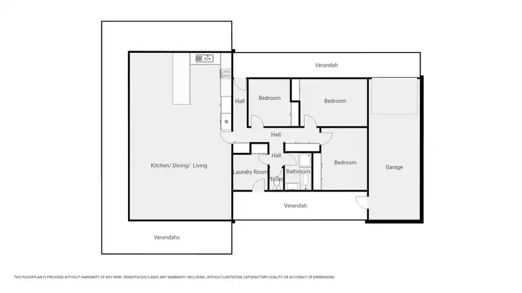 Floorplan of Homely house listing, 17 Cherrytree Road, Pomonal VIC 3381