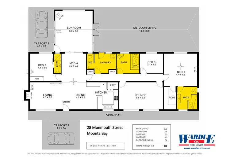 Floorplan of Homely house listing, 28 Monmouth St, Moonta Bay SA 5558