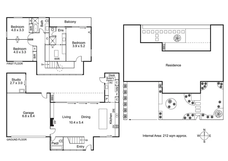 Floorplan of Homely house listing, 117 Ludstone St, Hampton VIC 3188