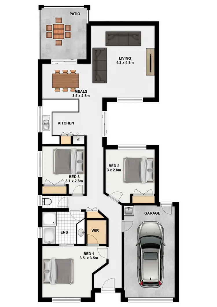 Floorplan of Homely house listing, 9 Beamont Pl, Forest Lake QLD 4078