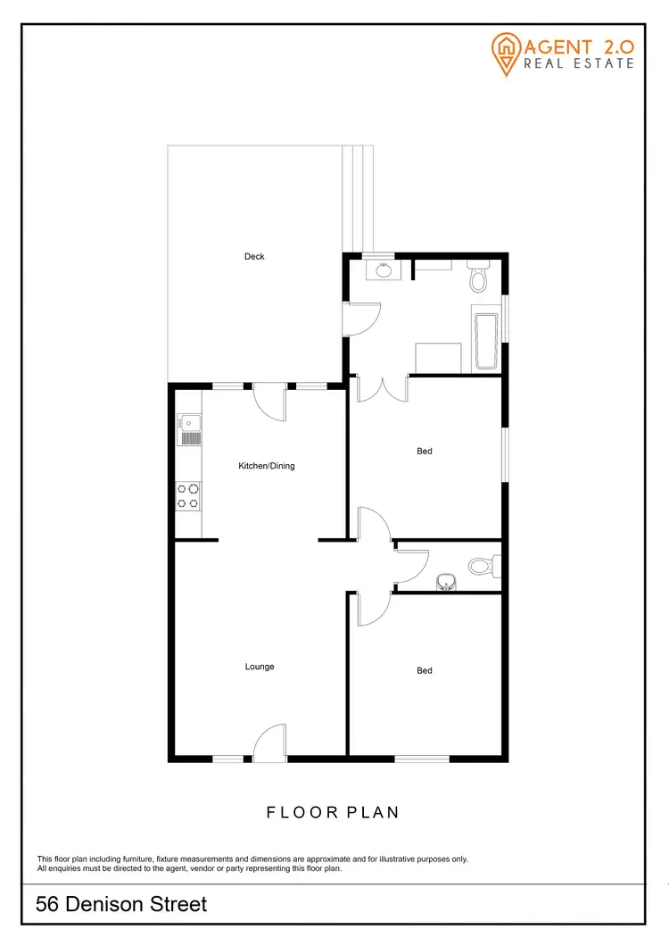 Floorplan of Homely house listing, 56 Denison St, Crookwell NSW 2583