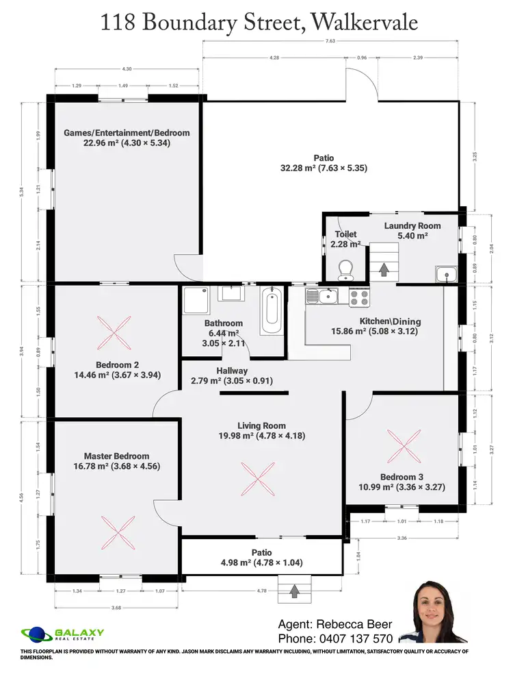 Floorplan of Homely house listing, 118 Boundary St, Walkervale QLD 4670