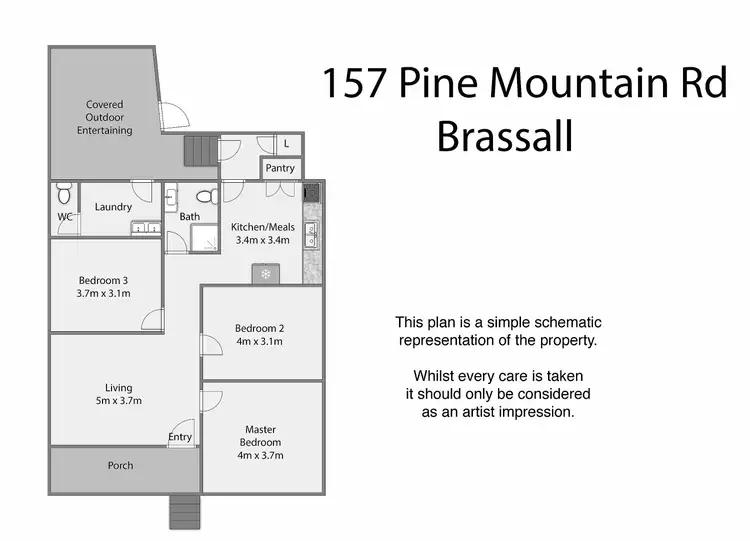 Floorplan of Homely house listing, 157 Pine Mountain Rd, Brassall QLD 4305