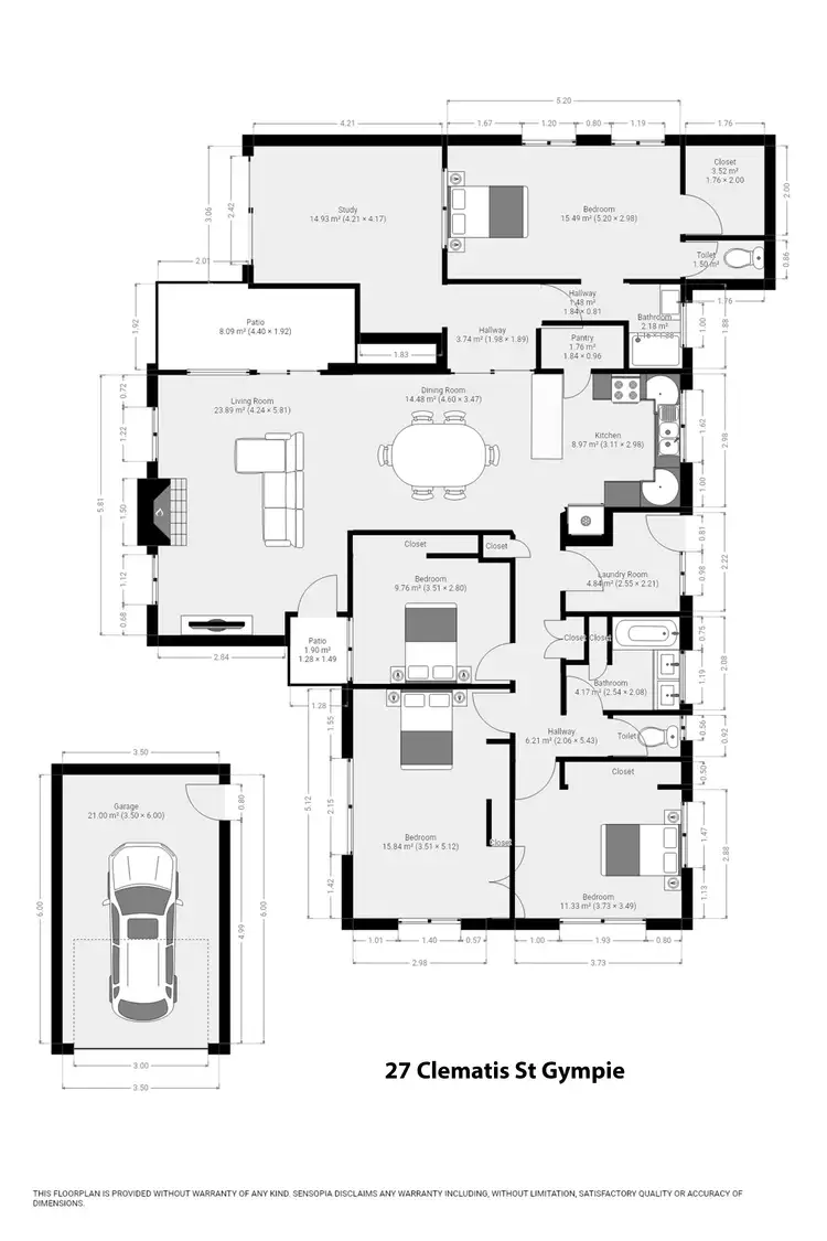 Floorplan of Homely house listing, 27 Clematis St, Gympie QLD 4570
