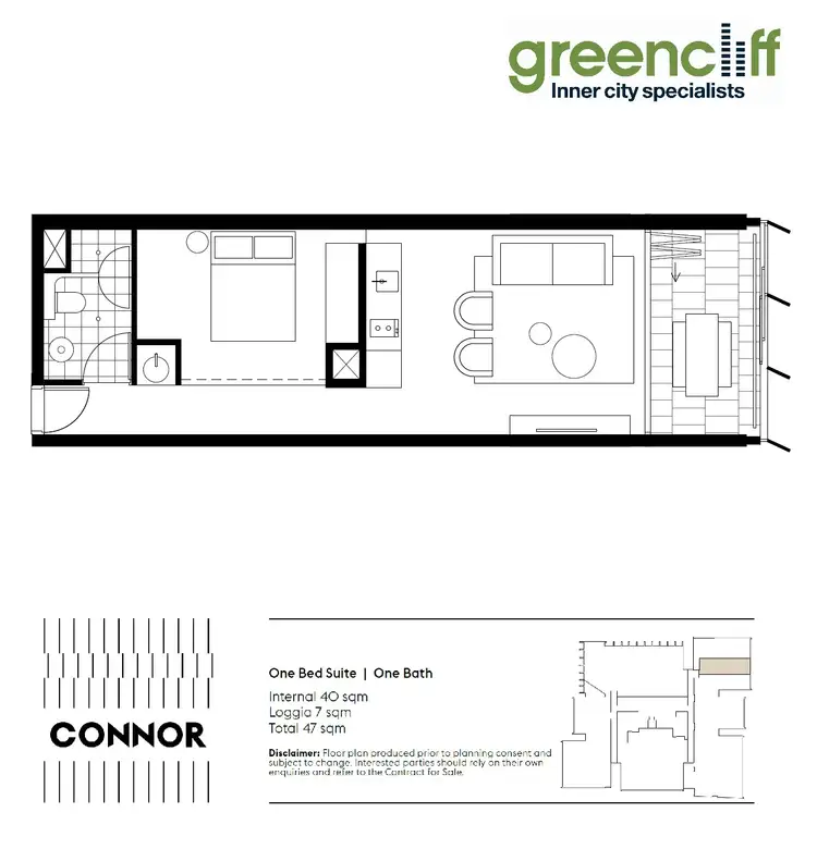 Floorplan of Homely apartment listing, 712/8 Central Park Ave, Chippendale NSW 2008