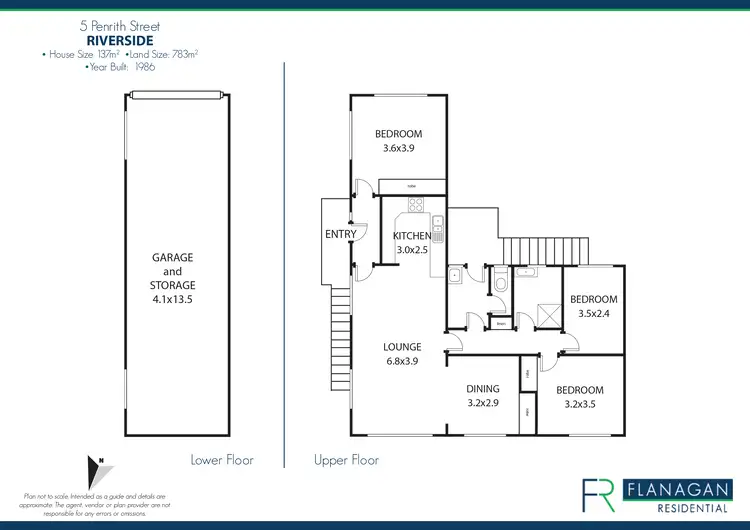 Floorplan of Homely house listing, 5 Penrith St, Riverside TAS 7250