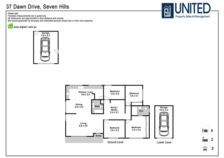 Floorplan of Homely house listing, 37 Dawn Dr, Seven Hills NSW 2147