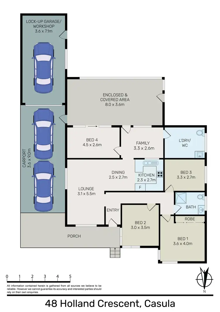Floorplan of Homely house listing, 48 Holland Cres, Casula NSW 2170
