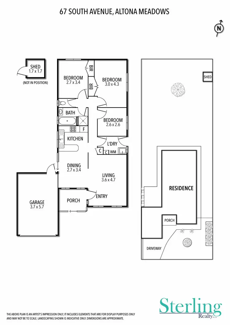 Floorplan of Homely house listing, 67 South Avenue, Altona Meadows VIC 3028