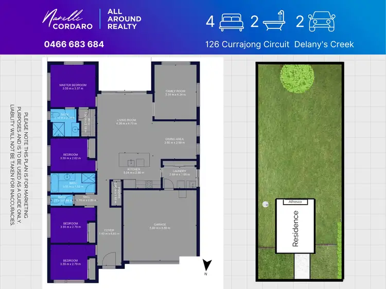 Floorplan of Homely house listing, 126 Currajong Cct, Delaneys Creek QLD 4514