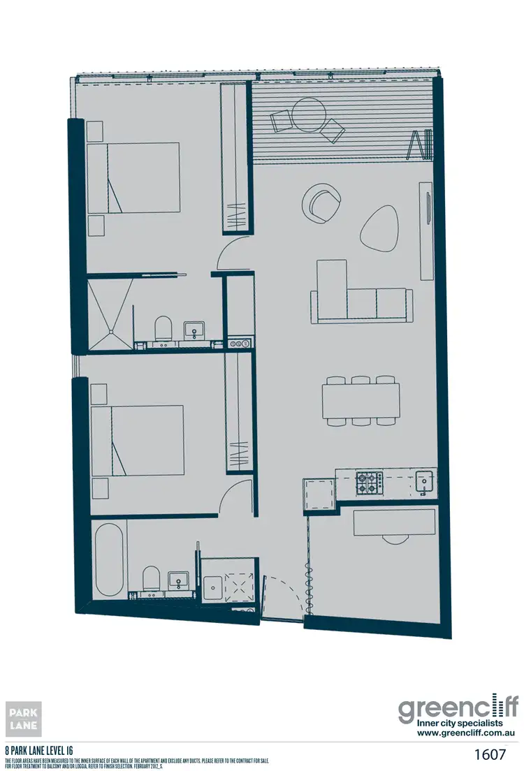Floorplan of Homely apartment listing, 1607/8 Park Lane, Chippendale NSW 2008
