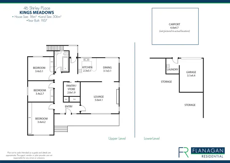 Floorplan of Homely house listing, 46 Shirley Pl, Kings Meadows TAS 7249