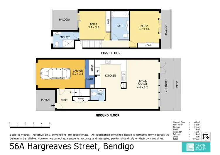 Floorplan of Homely house listing, 56A Hargreaves St, Bendigo VIC 3550