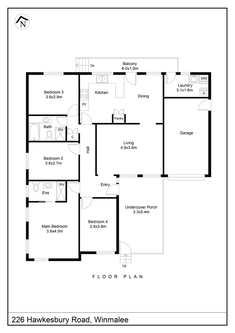Floorplan of Homely house listing, 226 Hawkesbury Rd, Winmalee NSW 2777