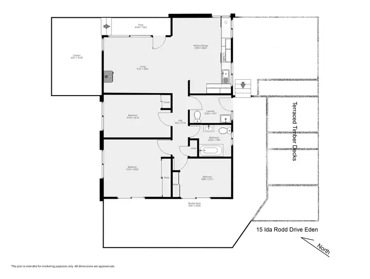 Floorplan of Homely house listing, 15 Ida Rodd Dr, Eden NSW 2551