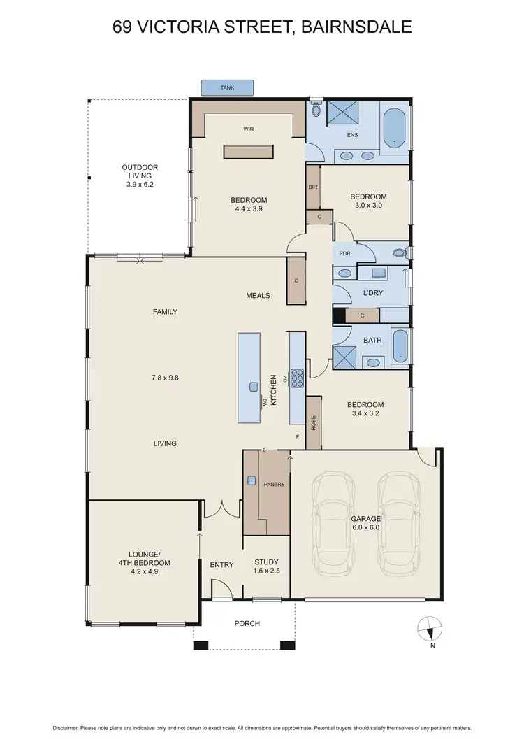 Floorplan of Homely house listing, 69 Victoria St, Bairnsdale VIC 3875