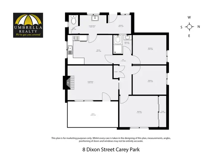 Floorplan of Homely house listing, 8 Dixon St, Carey Park WA 6230