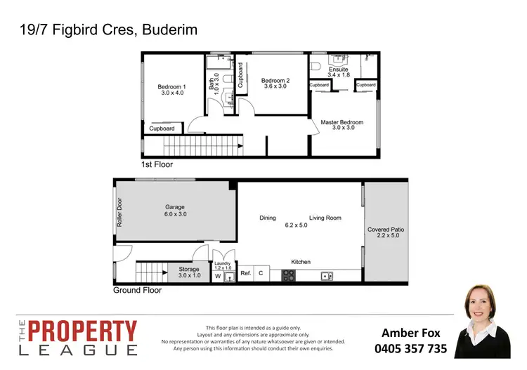 Floorplan of Homely townhouse listing, Unit 19/7 Figbird Cres, Buderim QLD 4556