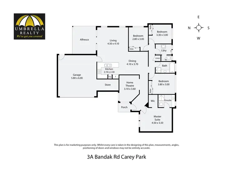 Floorplan of Homely house listing, 3A Bandak Rd, Carey Park WA 6230