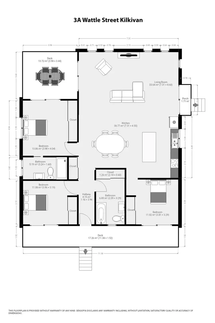 Floorplan of Homely house listing, 3A Wattle St, Kilkivan QLD 4600