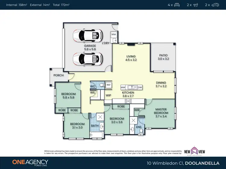 Floorplan of Homely house listing, 10 Wimbledon Cl, Doolandella QLD 4077