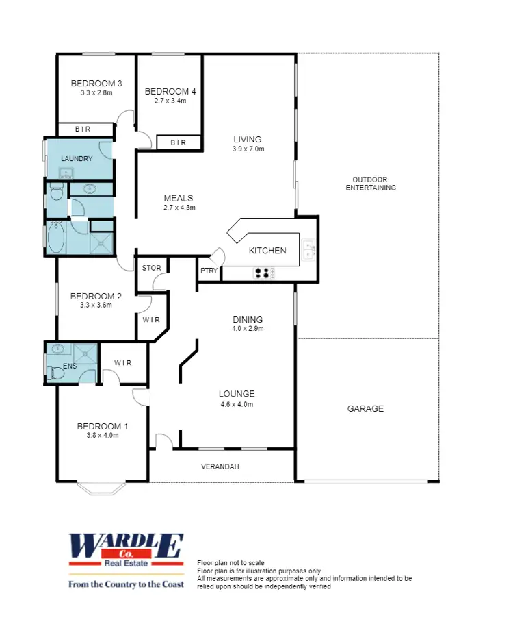 Floorplan of Homely house listing, 1-3 Rankin St, Quorn SA 5433